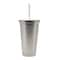 19oz. Stainless Steel Tumbler with Straw by Celebrate It™